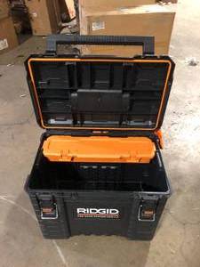 lot 42 image: Ridgid Rolling Tool Box Customer Returns See Pictures See Pictures
