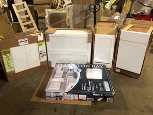 lot 51 image: Lot of Assorted Kitchen Cabinets Various Models and Conditions Customer Returns See Pictures See Pictures