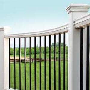 lot 40 image: 24 Boxes of Trex Charcoal Black Aluminum Round Deck Balster  Customer Returns See Pictures See Pictures