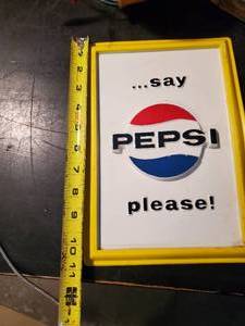 Vintage Coca Cola Wooden Box, Coca Cola Tin Pail, Vintage 1950's Pepsi Please Sign