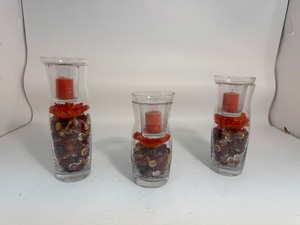 lot 25 image: Lot of (3) Candle Holders