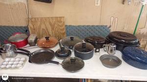 Assorted Cookware Set with Pots, Pans, Roasters and Bakeware