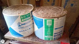 lot 61 image: Lot of 2 Knauf Insulation R-11 Kraft 50 Sq. Ft. Fiberglass Rolls