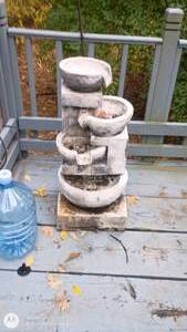 lot 71 image: Stacked Concrete Outdoor Patio Water Fountain