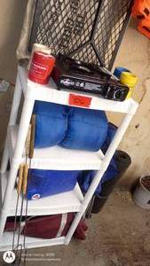 lot 106 image: Camping Gear Set with Sleeping Bags, Stove, and Utensils