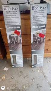 lot 112 image: 2 Boxes SuperFast RidgePlex Waterproof Rigid Vinyl Flooring