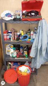 lot 169 image: Large Assortment of Automotive Garage Supplies and Fluids