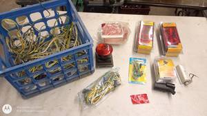 lot 172 image: Collection of Trailer Lighting and Wiring Supplies