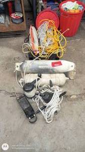 lot 180 image: Group of Boat Dock Lines, Fenders, and Marine Hardware