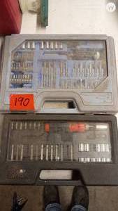 lot 190 image: Set of 2 Socket and Bit Tool Kits with Cases