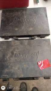 lot 191 image: Lot of 2 Maxtech Titanium Drill Bit Sets with Carrying Cases