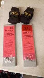 lot 211 image: Rig Rite Transducer Mounting Plate and 2 Halbert Marine Straps