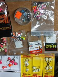 lot 253 image: Collection of Assorted Jig Heads and Fishing Lure Hooks