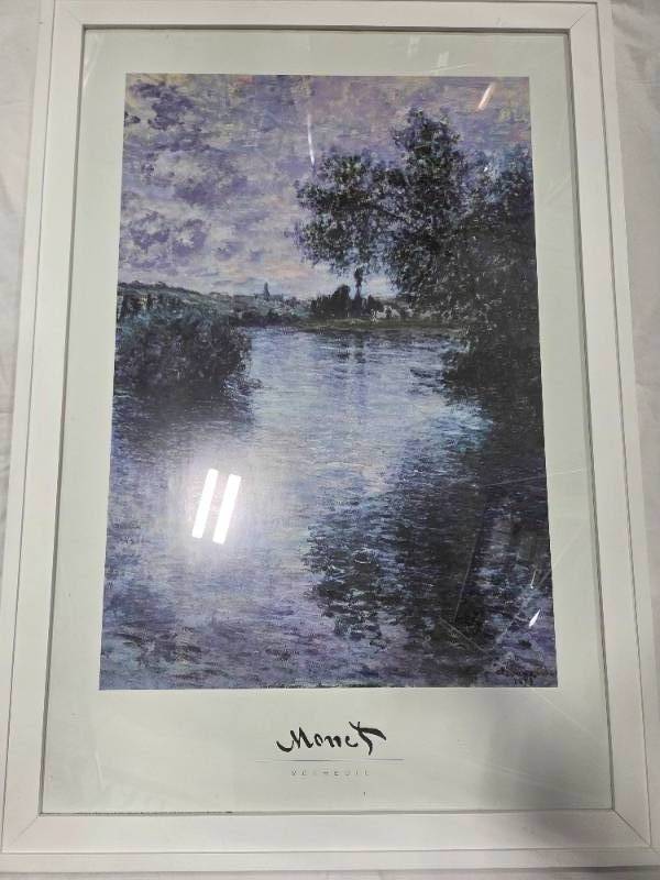 lot 201 image: 28x40 Framed Monet Print