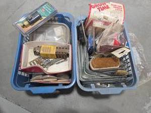 lot 216 image: 4 Bins of misc hardware