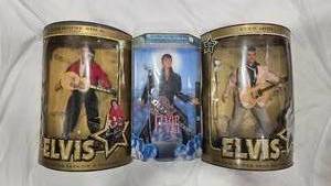 lot 252 image: Lot of 3 Elvis Figurines