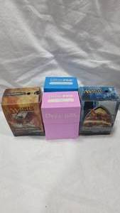 lot 257 image: Lot of 4 Magic The Gathering Deck Boxes