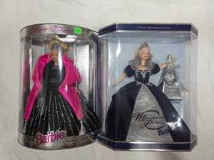 lot 266 image: Lot of 2 Holiday Barbies