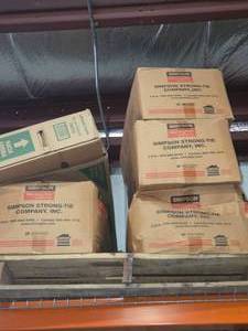 lot 122 image: Pallet of simpson Brackets