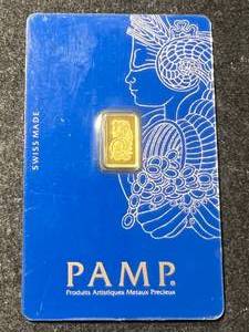 1 GRAM .999 FINE GOLD PAMP BAR
