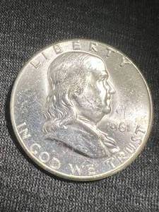 1961 US FRANKLIN HALF DOLLAR UNC