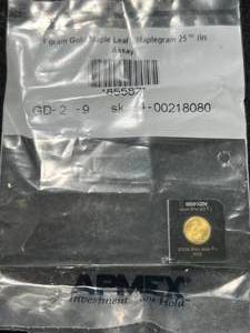 lot 24 image: 2018 CANADIAN MAPLE LEAF 1 GRAM .9999 FINE GOLD
