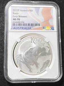 lot 26 image: 2022 AUSTRALIAN KOALA NGC MS70