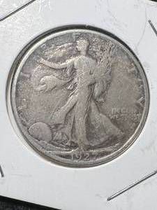 lot 31 image: 1927-S US WALKING LIBERTY HALF DOLLAR