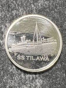 lot 33 image: HALF TROY OZ .999 FINE SILVER SS TILAWA ROUND