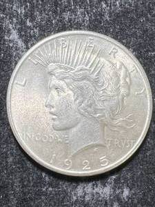 lot 41 image: 1925 US PEACE SILVER DOLLAR