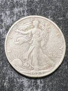 lot 59 image: 1929-D US WALKING LIBERTY HALF DOLLAR