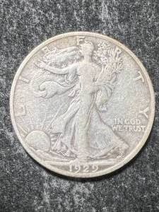 lot 61 image: 1929-S US WALKING LIBERTY HALF DOLLAR
