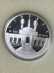 lot 76 image: 1984 US OLYMPIC SILVER DOLLAR IN BOX
