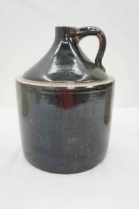 lot 8 image: Antique Stoneware Jug (blackvery dark brown)