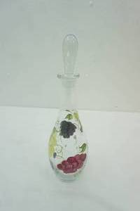 lot 39 image: Hand-Painted Wine Decanter