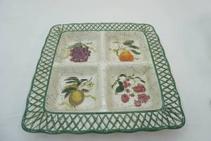 lot 145 image: Raymond Waites Cornucopia Divided Serving Platter 15 Square