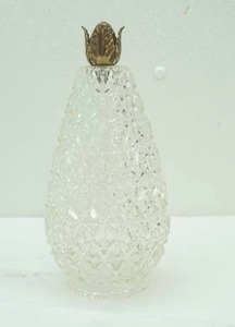 lot 181 image: Vintage Crystal Teardrop Pineapple Glass Lamp Shade