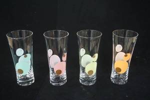 lot 193 image: (4ct) OlivePolka Dot Acrylic Glasses