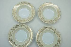 lot 223 image: Noritake Floris Pattern Rim Soup Bowl (4ct)