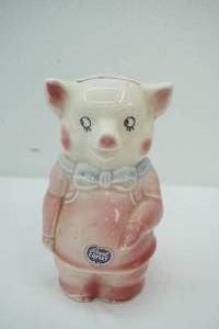lot 226 image: Vintage Royal Copley Piggy Bank 6 tall