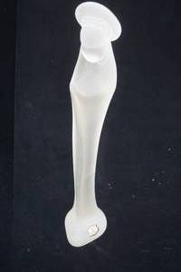 lot 280 image: Murano Frosted Glass Sculpture of Praying Madonna