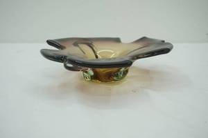 lot 301 image: Vintage Murano Bowl Plumb Amber
