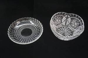 lot 354 image: Vintage Crystal Serving Bowl and Platter