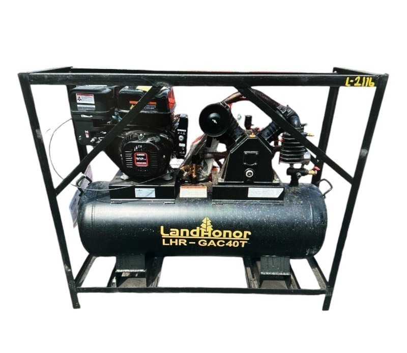 lot 2214 image: LandHonor 40 Gallon 2-Stage Truck Mounted Air Compressor (LHR -GAC40Y)