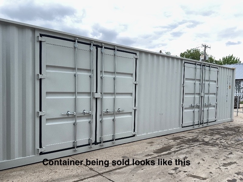 lot 400 image: ZTCU4517332  40 Ft Shipping Container with 2 Side Doors, 40HC, Single Trip