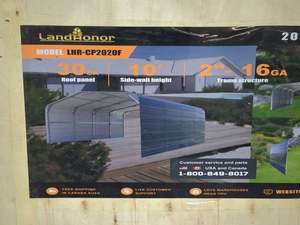 lot 730 image: Landhonor All-Steel Carport (LDH-CP2020F)