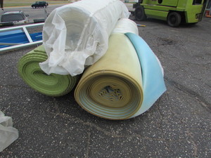 lot 11 image: Carpet Flooring Foam Rolls