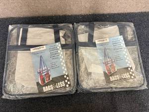 lot 55 image: 2 Transparent Security Tote Bags