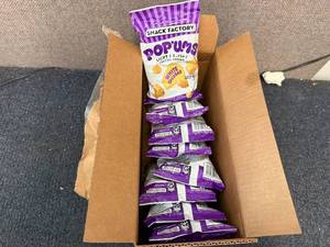 lot 147 image: 8 Bags Of Snack Factory PopUms
