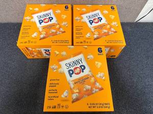 lot 132 image: 3 Boxes Of Aged White Cheddar Skinny Pop